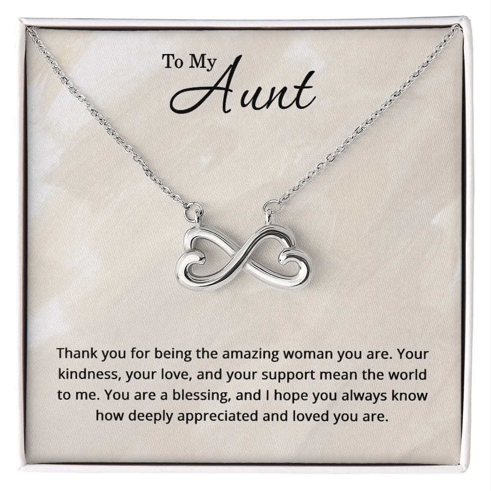 To My Aunt Necklace - Christmas Gifts for Aunt