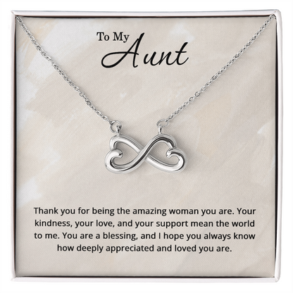 To My Aunt Necklace - Christmas Gifts for Aunt