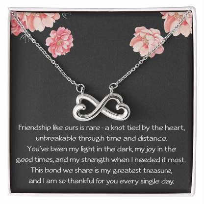 Friendship Necklace Friendship Gifts for Women Gifts for Best Friend Birthday Gift Best Friend Christmas Gifts for Her Females Bestie BFF Infinity Love Pendant