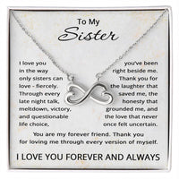 Load image into Gallery viewer, To My Sister Gifts - Necklace for Sister from Sis
