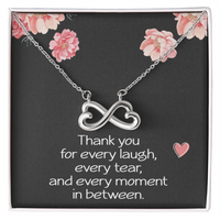 Load image into Gallery viewer, Best Friend Necklace for Her Sister Birthday Gift for Women Jewelry for Her Christmas Thank You Necklace Endless Infinity Love Pendant Soul Laugh Tear Moment
