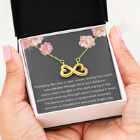 Load image into Gallery viewer, Friendship Necklace Friendship Gifts for Women Gifts for Best Friend Birthday Gift Best Friend Christmas Gifts for Her Females Bestie BFF Infinity Love Pendant
