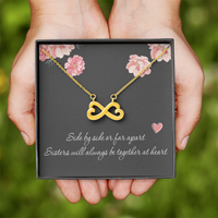 Load image into Gallery viewer, Sister Necklace for Her Little Sister Christmas Gift Big Sister Birthday Gift Sister Gift for 2 Bridesmaid Gift Maid of Honor Jewelry
