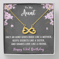Load image into Gallery viewer, To My Aunt Necklace for Her 63rd Birthday 63 Years Old Birthday
