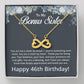 46th Birthday Gifts for Bonus Sister - To My Bonus Sister Necklace