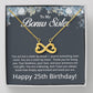 25th Birthday Gifts for Bonus Sister - To My Bonus Sister Necklace