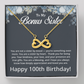 100th Birthday Gifts for Bonus Sister - To My Bonus Sister Necklace