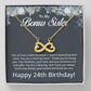 24th Birthday Gifts for Bonus Sister - To My Bonus Sister Necklace