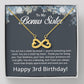 3rd Birthday Gifts for Bonus Sister - To My Bonus Sister Necklace