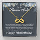 7th Birthday Gifts for Bonus Sister - To My Bonus Sister Necklace