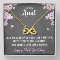 Load image into Gallery viewer, To My Aunt Necklace for Her 32nd Birthday 32 Years Old Birthday
