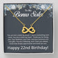 22nd Birthday Gifts for Bonus Sister - To My Bonus Sister Necklace