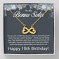 10th Birthday Gifts for Bonus Sister - To My Bonus Sister Necklace