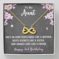 Load image into Gallery viewer, To My Aunt Necklace for Her 3rd Birthday 3 Years Old Birthday
