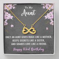 Load image into Gallery viewer, To My Aunt Necklace for Her 83rd Birthday 83 Years Old Birthday

