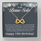 19th Birthday Gifts for Bonus Sister - To My Bonus Sister Necklace