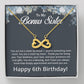 6th Birthday Gifts for Bonus Sister - To My Bonus Sister Necklace