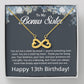 13th Birthday Gifts for Bonus Sister - To My Bonus Sister Necklace