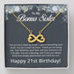 21st Birthday Gifts for Bonus Sister - To My Bonus Sister Necklace