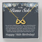 16th Birthday Gifts for Bonus Sister - To My Bonus Sister Necklace