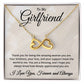To My Girlfriend Necklace - Birthday Gifts for Girlfriend - Christmas Gifts for Girlfriend