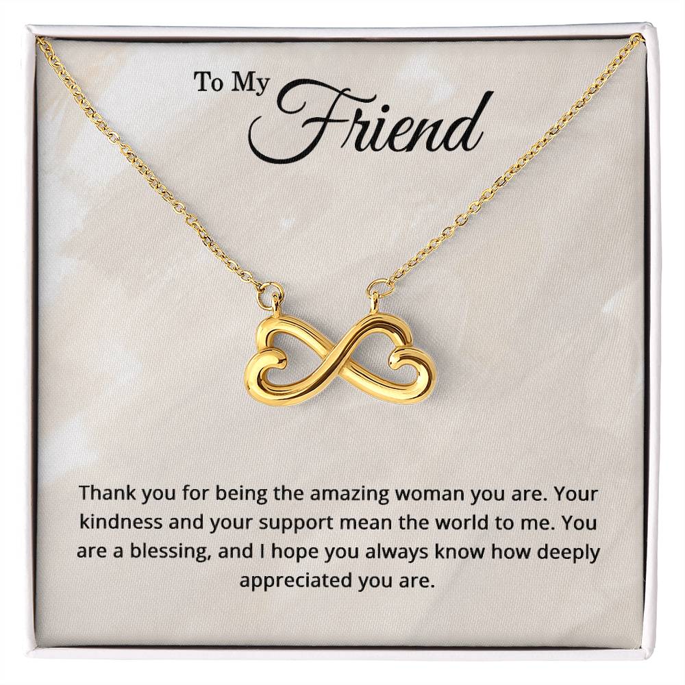 To My Friend Necklace - Christmas Gifts for Friends - Friendship Jewelry - Thank You Gifts for Friends