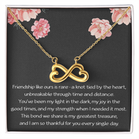 Load image into Gallery viewer, Friendship Necklace Friendship Gifts for Women Gifts for Best Friend Birthday Gift Best Friend Christmas Gifts for Her Females Bestie BFF Infinity Love Pendant
