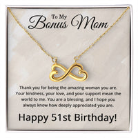 Load image into Gallery viewer, 51st Birthday Gifts for Bonus Mom - 51st Birthday Necklace for Bonus Mom - To My Bonus Mom Necklace
