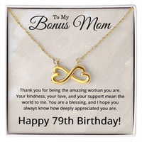 Load image into Gallery viewer, 79th Birthday Gifts for Bonus Mom - 79th Birthday Necklace for Bonus Mom - To My Bonus Mom Necklace
