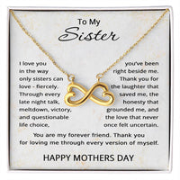 Load image into Gallery viewer, Sister Mother’s Day Necklace with Message Card – Sentimental Infinity Necklace Gift for Sister
