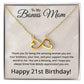 21st Birthday Gifts for Bonus Mom - 21st Birthday Necklace for Bonus Mom - To My Bonus Mom Necklace