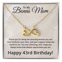 Load image into Gallery viewer, 43rd Birthday Gifts for Bonus Mom - 43rd Birthday Necklace for Bonus Mom - To My Bonus Mom Necklace
