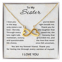 Load image into Gallery viewer, To My Sister Necklace - Infinity Heart Necklace for Sister
