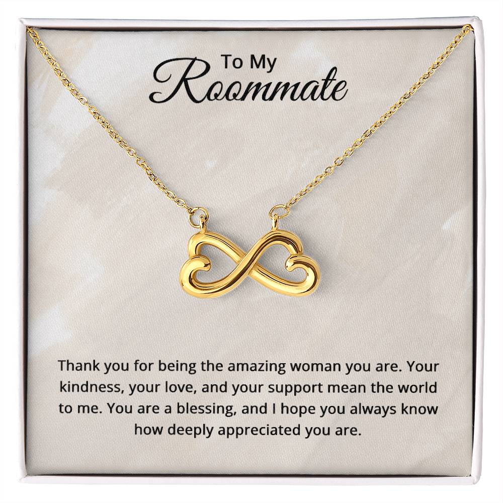 To My Roommate Necklace - Roommate Birthday Gifts - Christmas Gifts for Roommate