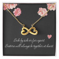 Load image into Gallery viewer, Sister Necklace for Her Little Sister Christmas Gift Big Sister Birthday Gift Sister Gift for 2 Bridesmaid Gift Maid of Honor Jewelry
