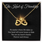 Friendship Gifts for Women Friendship Necklace for Her Birthday Gifts for Best Friend Knot of Necklace Christmas Gifts for Bestie BFF