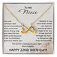 22nd Birthday Gifts for Niece - 22nd Birthday Necklace for Niece - To My Niece Necklace