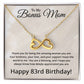 83rd Birthday Gifts for Bonus Mom - 83rd Birthday Necklace for Bonus Mom - To My Bonus Mom Necklace
