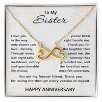 Load image into Gallery viewer, Anniversary Jewelry for Sister - Sister Necklace on Wedding Anniversary
