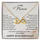 45th Birthday Gifts for Niece - 45th Birthday Necklace for Niece - To My Niece Necklace