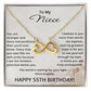 55th Birthday Gifts for Niece - 55th Birthday Necklace for Niece - To My Niece Necklace