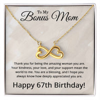 Load image into Gallery viewer, 67th Birthday Gifts for Bonus Mom - 67th Birthday Necklace for Bonus Mom - To My Bonus Mom Necklace
