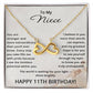 11th Birthday Gifts for Niece - 11th Birthday Necklace for Niece - To My Niece Necklace