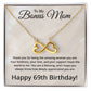 69th Birthday Gifts for Bonus Mom - 69th Birthday Necklace for Bonus Mom - To My Bonus Mom Necklace