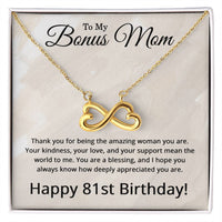 Load image into Gallery viewer, 81st Birthday Gifts for Bonus Mom - 81st Birthday Necklace for Bonus Mom - To My Bonus Mom Necklace
