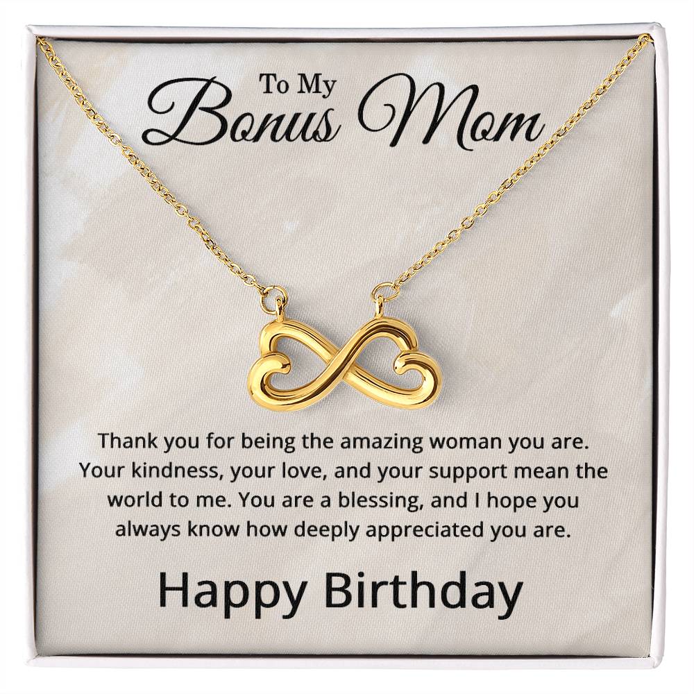 Birthday Gifts for Bonus Mom - To My Bonus Mom Necklace