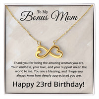 Load image into Gallery viewer, 23rd Birthday Gifts for Bonus Mom - 23rd Birthday Necklace for Bonus Mom - To My Bonus Mom Necklace
