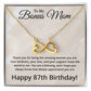 87th Birthday Gifts for Bonus Mom - 87th Birthday Necklace for Bonus Mom - To My Bonus Mom Necklace