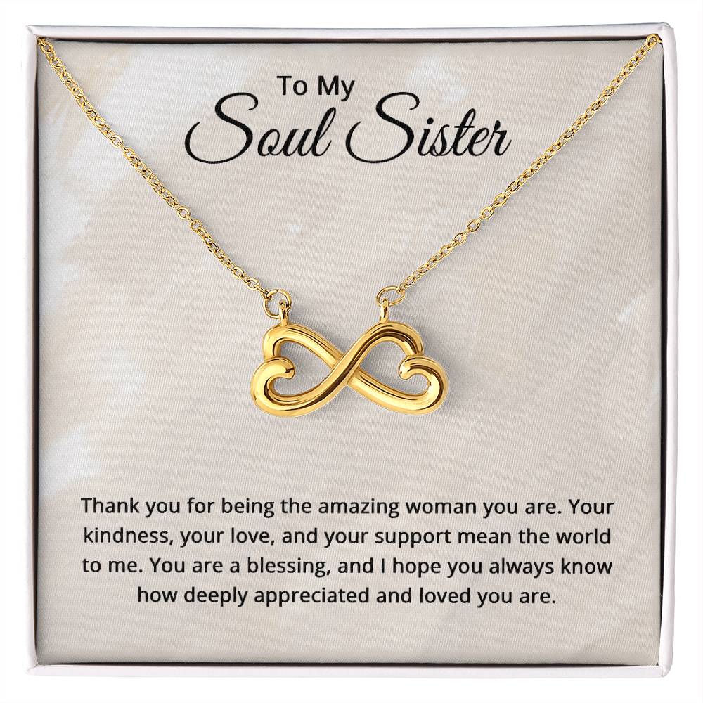 To My Soul Sister Necklace - Christmas Gifts for Soul Sister