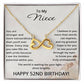 52nd Birthday Gifts for Niece - 52nd Birthday Necklace for Niece - To My Niece Necklace
